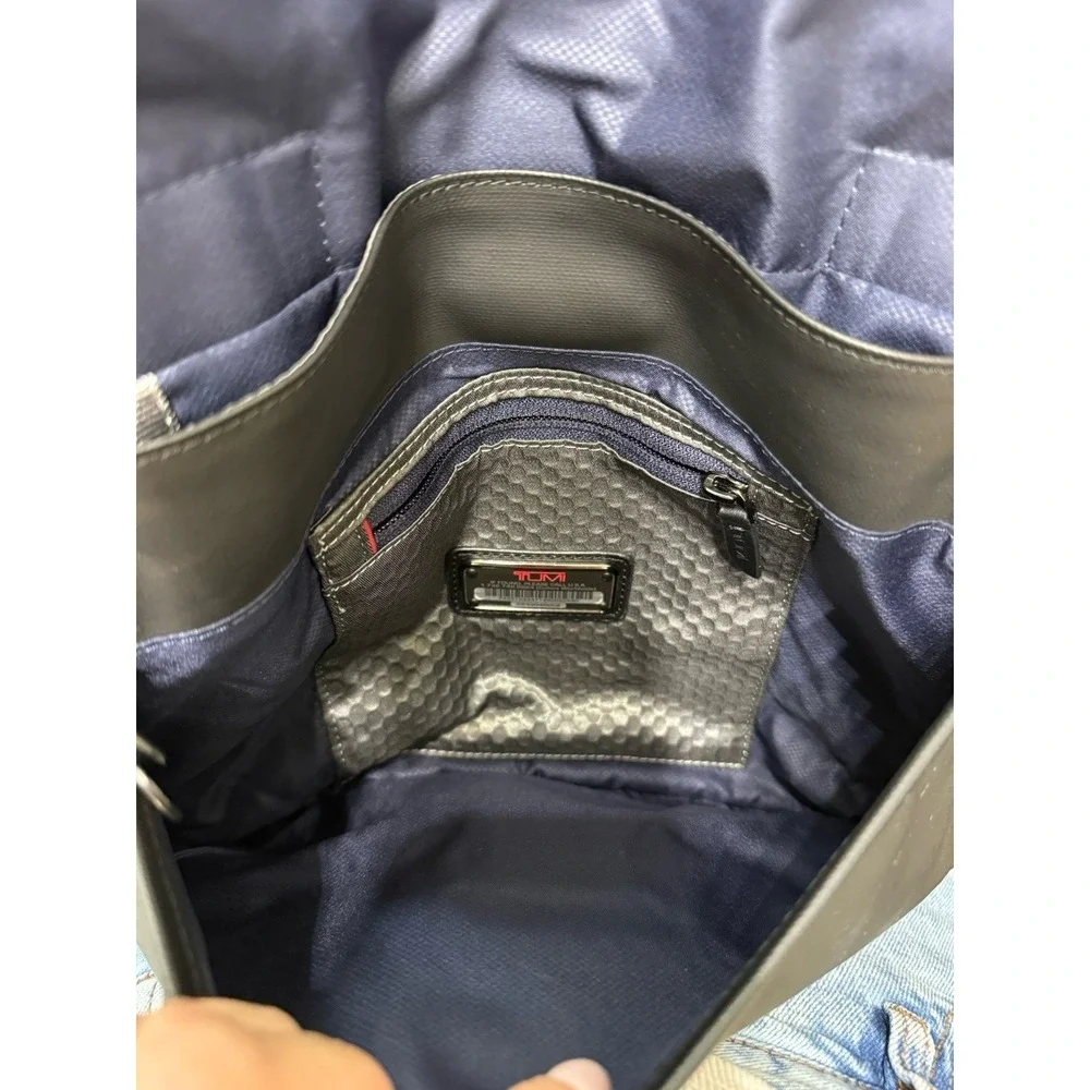 Tumi Alpha Bravo‎ Black Ballistic Nylon Crossbody Messenger Bag WF Monogram